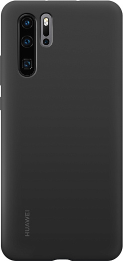 Чехол оригинальный Silicon Car Case для Huawei P30 Pro (черный)